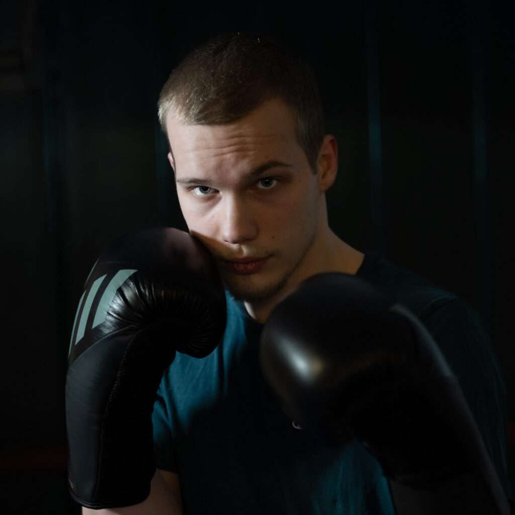 fotografie eines boxers