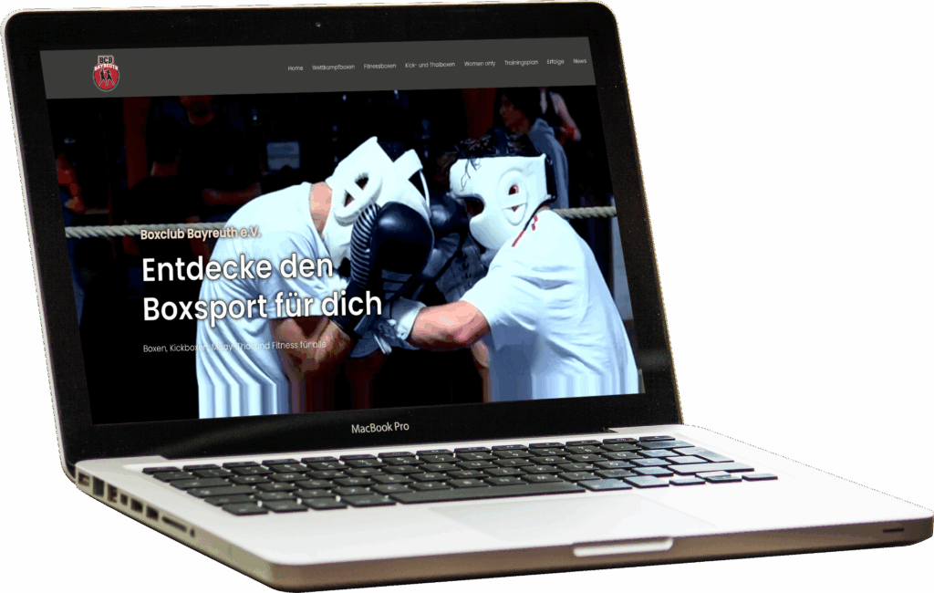Mock-up von Website