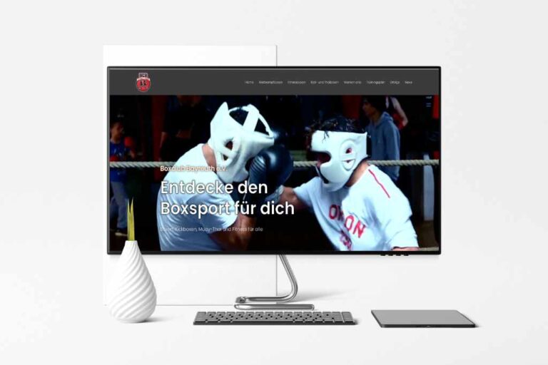 neugestaltung der website vom Boxclub bayreuth