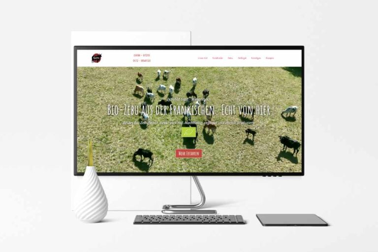neugestaltung der website von Zebuhof gath