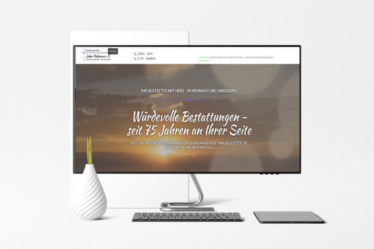 neugestaltung der website für bestattungen pabstmann kronach
